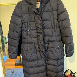 Moncler Black Puffer Coat
